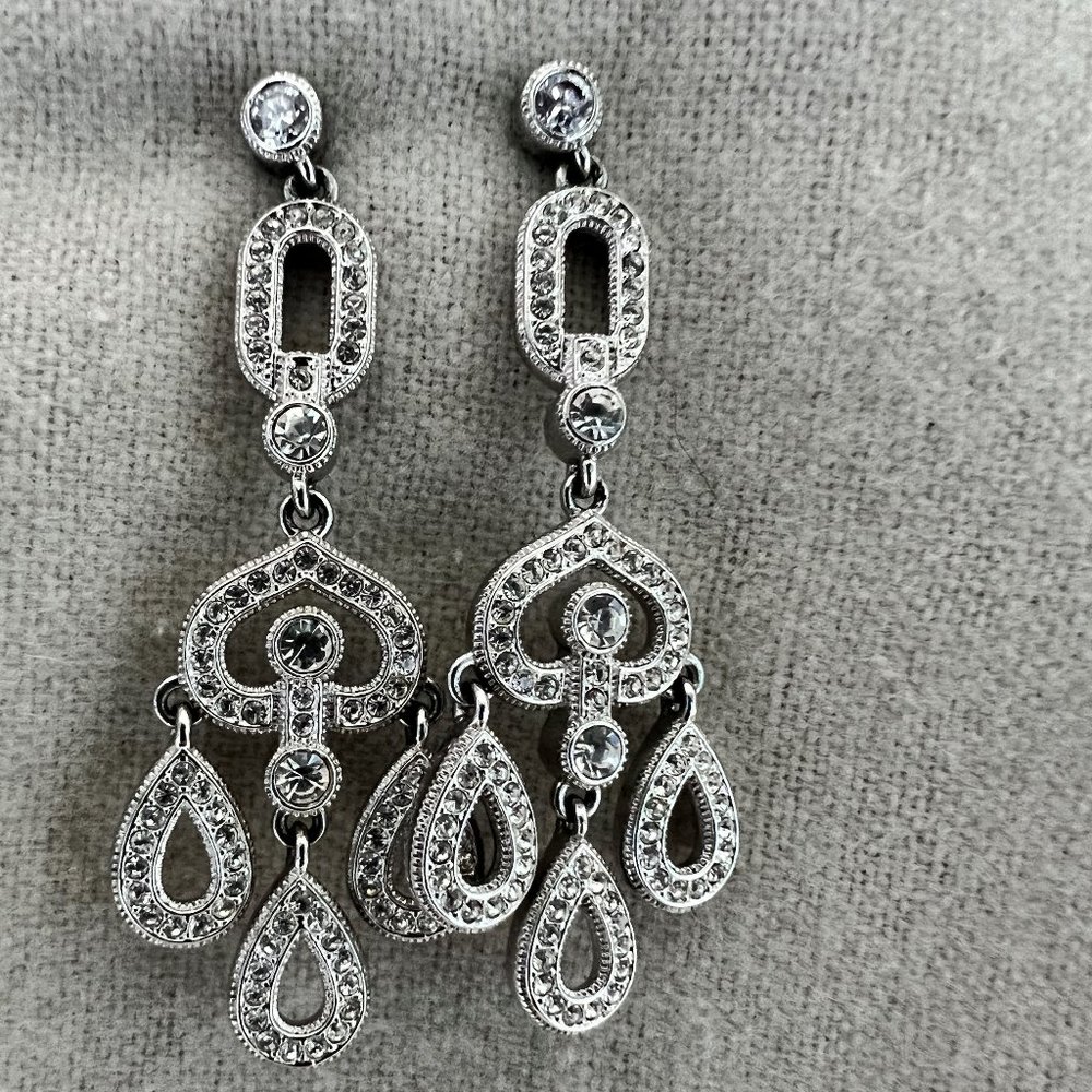 Nadri Crystal Chandelier Earrings